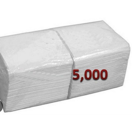 NAPKINS 1 PLY X 5000(WHITE)