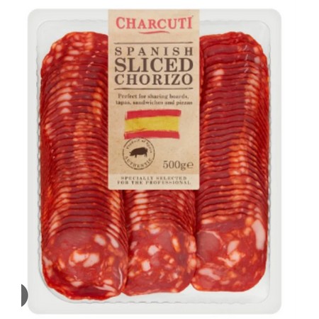SLICED CHORIZO 500G